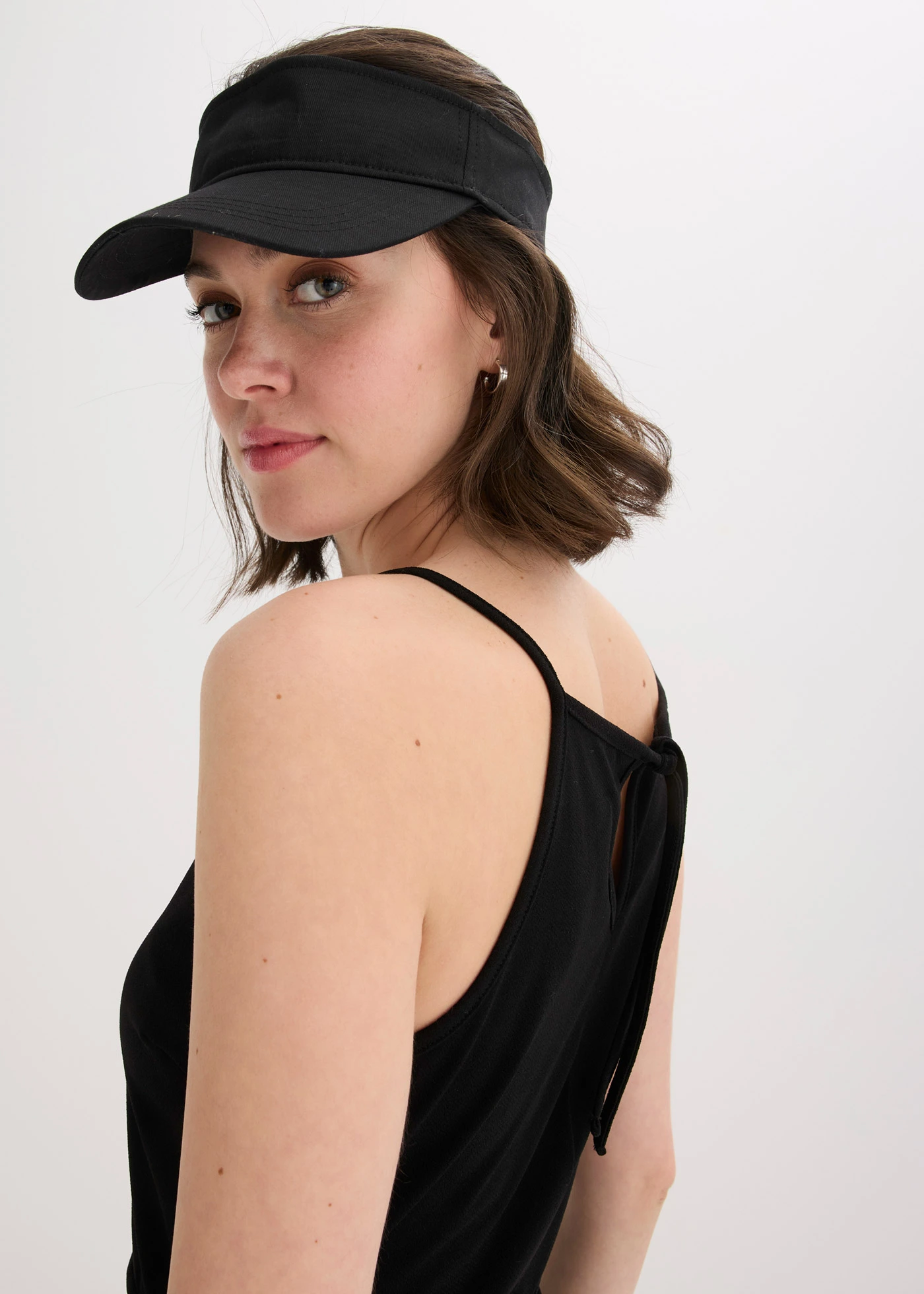 Vizieră din bumbac • negru • magazin bonprix