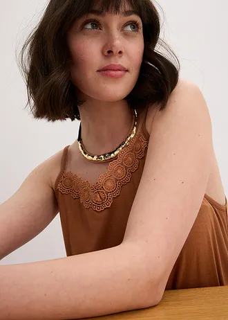 Přiléhavý náhrdelník choker • zlatá barva • bonprix obchod