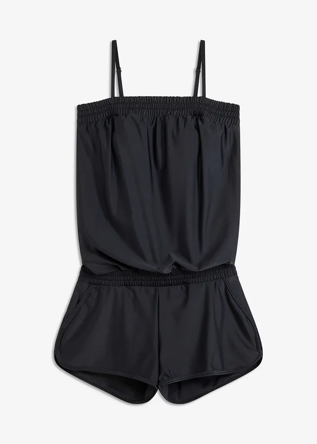 Zwemsuit met slip, Kleur: zwart