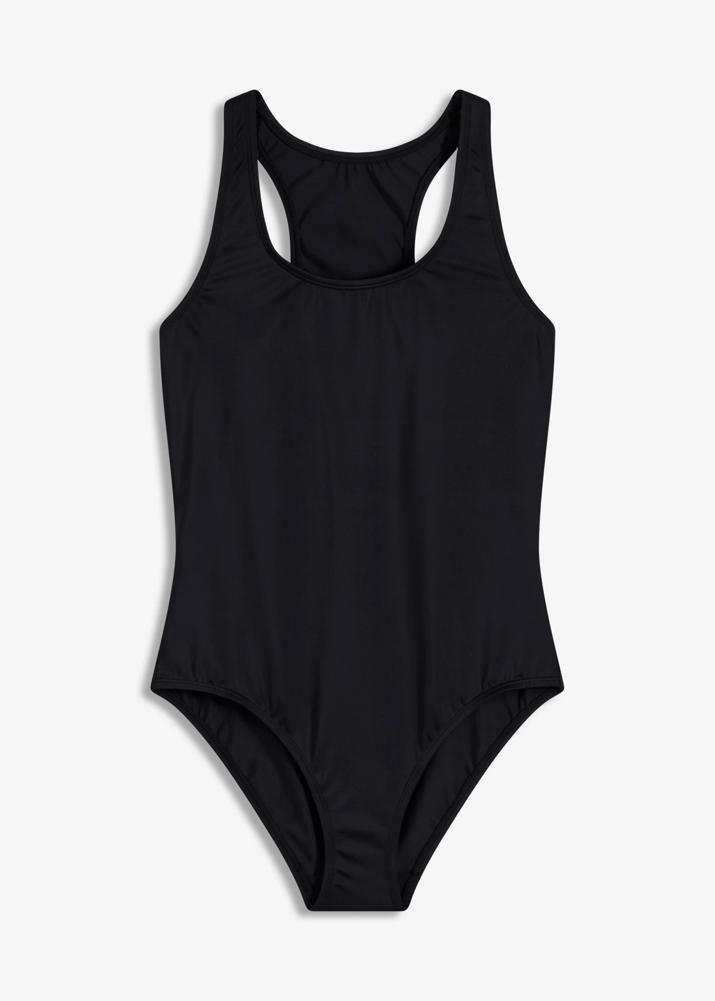 Maillot 1 pièce séchage rapide, dos nageur • noir • Boutique bonprix