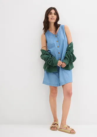 Spijkerjurk van biologisch katoen • lichtblauw denim • bonprix online shop