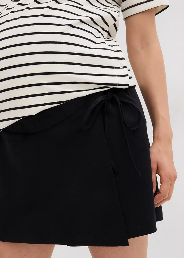 Jupe-short de grossesse en coton • noir • product-page.page-title-suffix