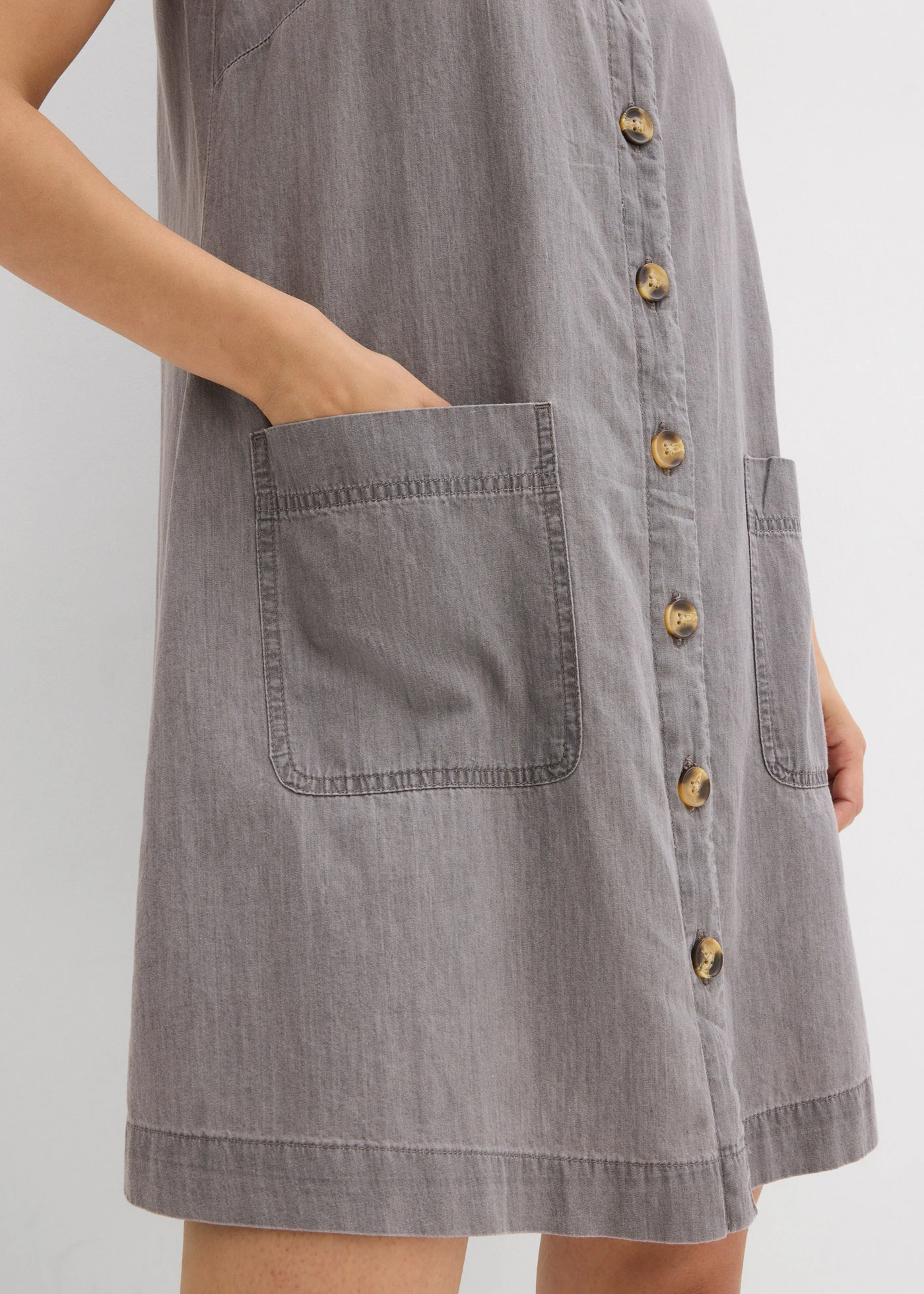 Robe en jean 100% coton • gris clair denim • Boutique bonprix