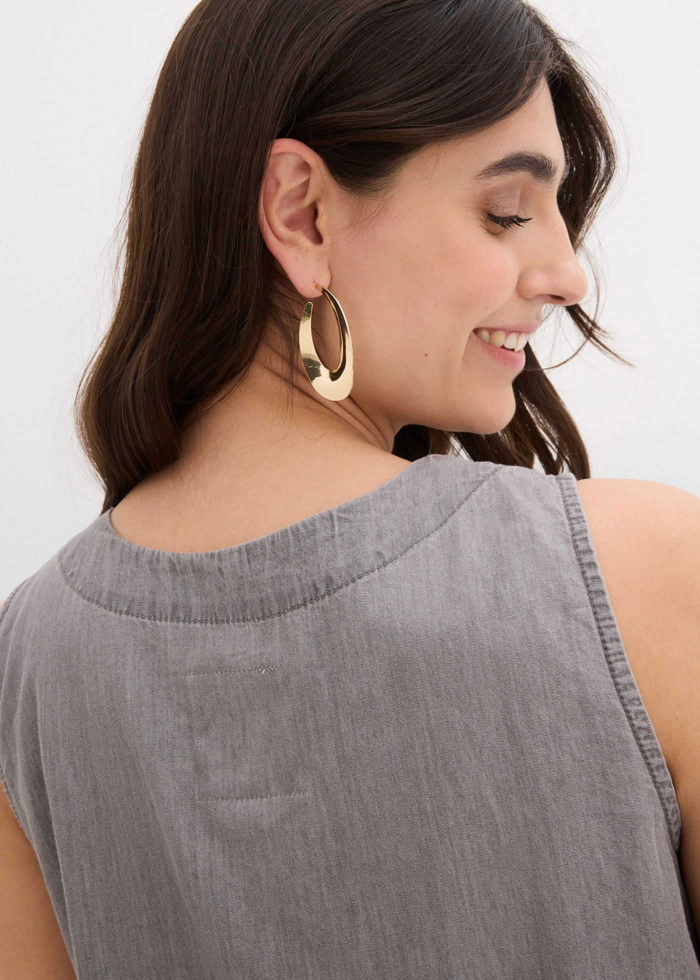 Spijkerjurk van biologisch katoen • lichtgrijs denim • bonprix online shop