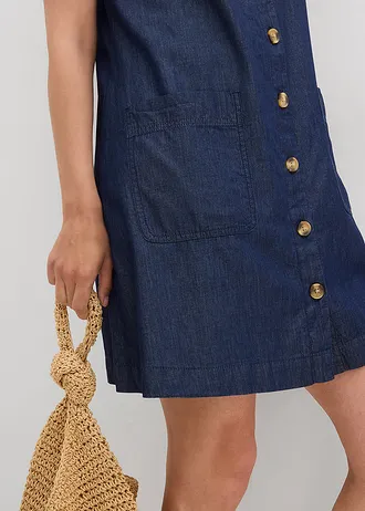 Robe en jean 100% coton • bleu foncé denim • Boutique bonprix