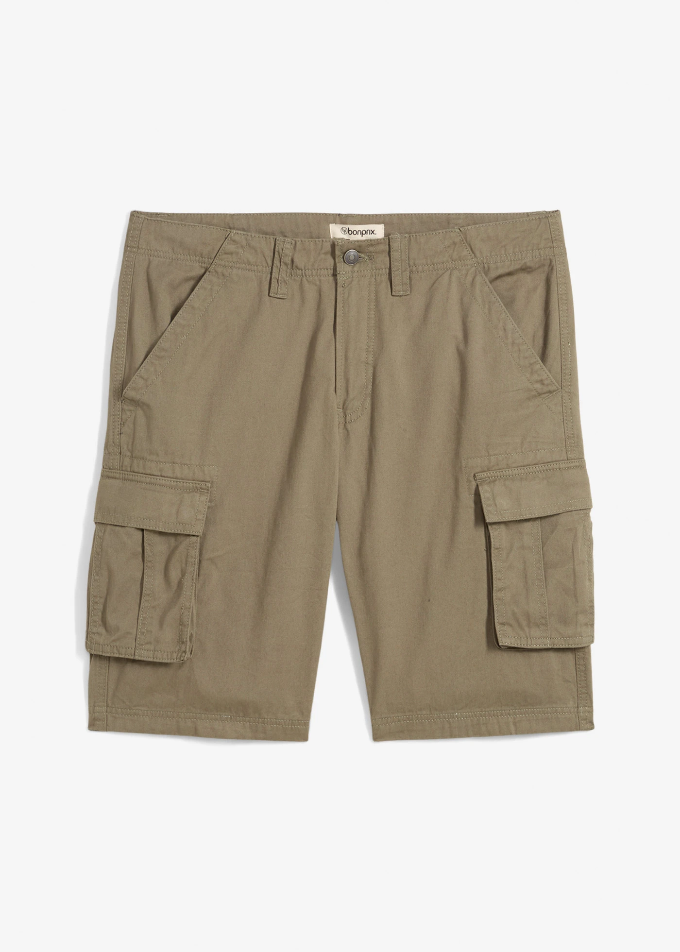 Cargo bermudy z čisté bavlny, Relaxed Fit • olivová • bonprix obchod