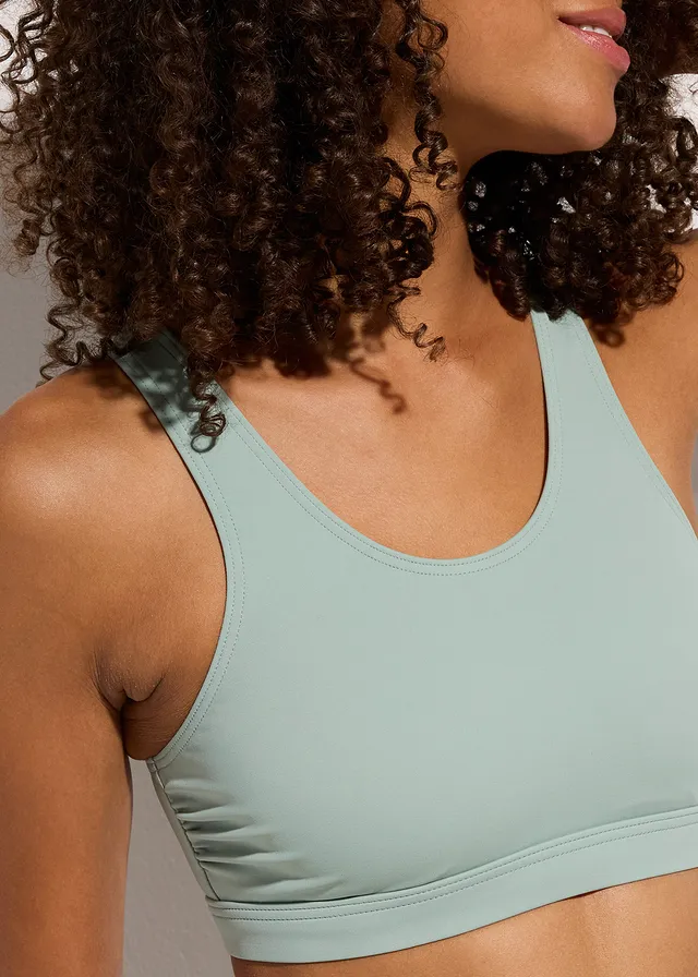 Haut de maillot brassière à bande sous-poitrine réglable • gris vert • product-page.page-title-suffix
