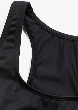 Maillot 1 pièce séchage rapide, dos nageur • noir • Boutique bonprix