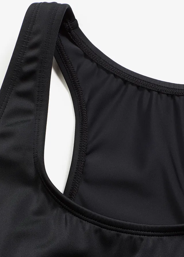 Maillot 1 pièce séchage rapide, dos nageur • noir • product-page.page-title-suffix