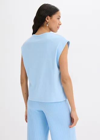 T-shirt 100% coton, Couleur: bleu clair