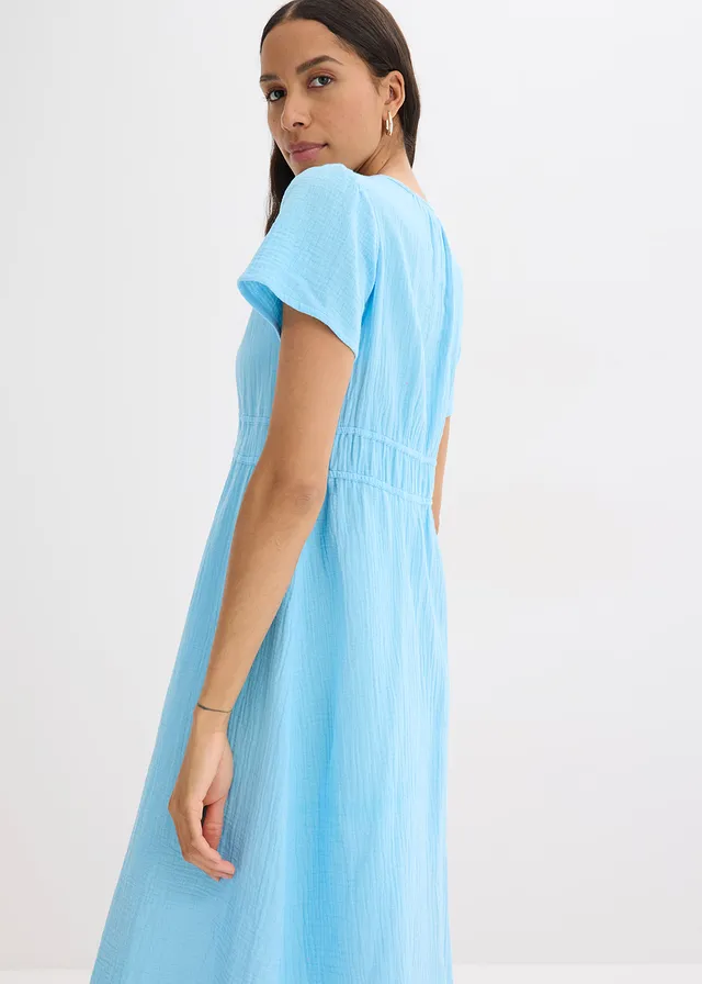 Tuniekjurk van mousseline • lichtblauw • product-page.page-title-suffix