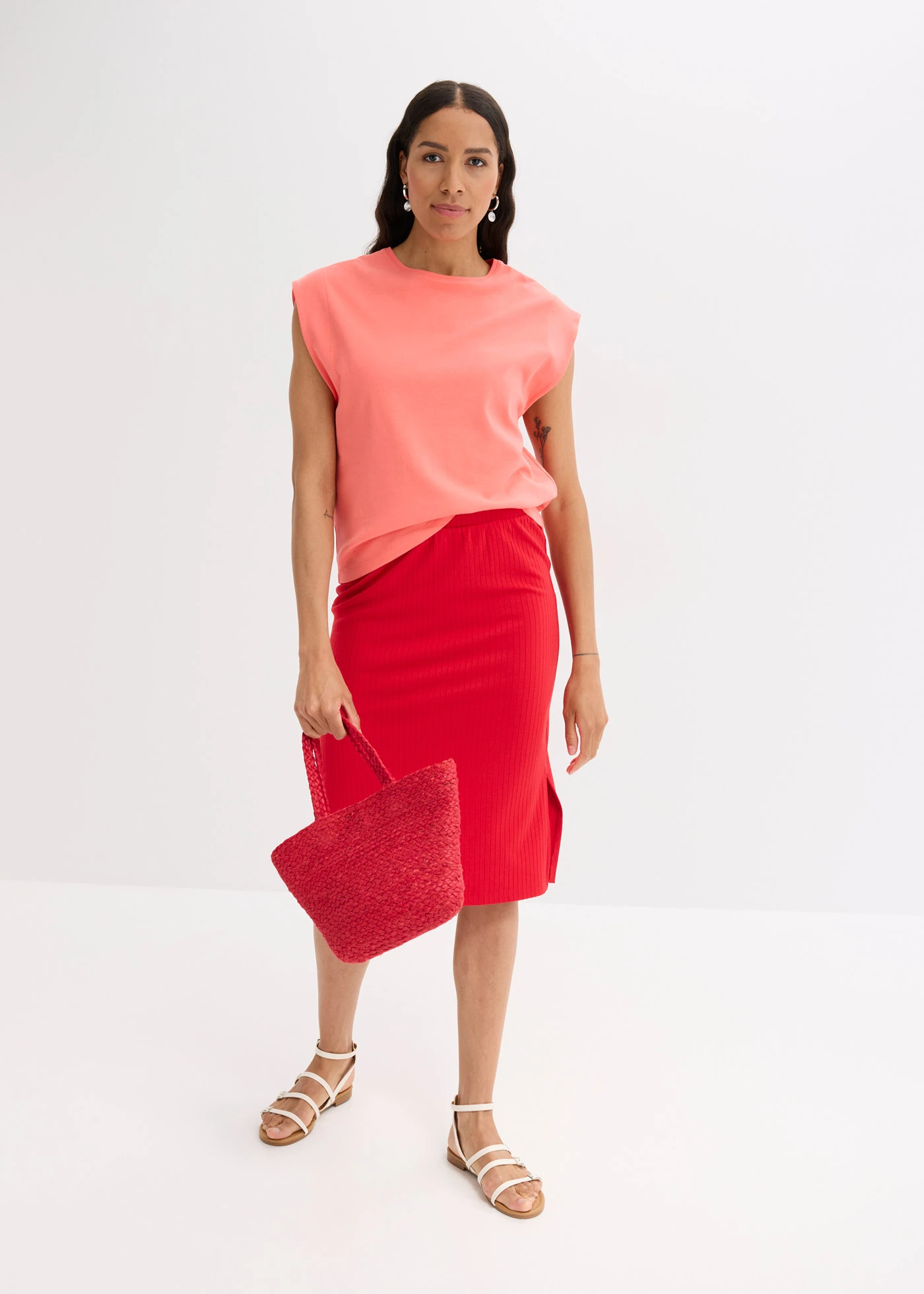 Tričko z čisté organické bavlny • světle lososová • bonprix obchod