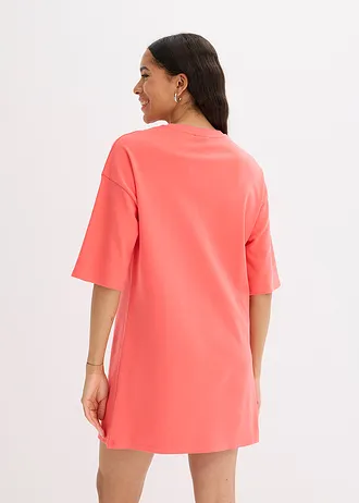 Rochie oversized din tricot gros din bumbac organic • coraliu deschis • magazin bonprix