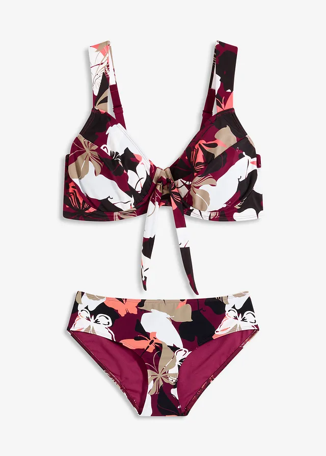 Minimizer beugel bikini met gerecycled polyamide (2-dlg. set)