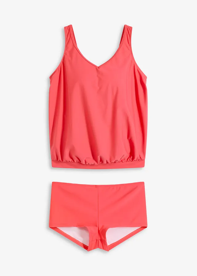 Costum de baie tankini cu uscare rapidă (set/2 piese)