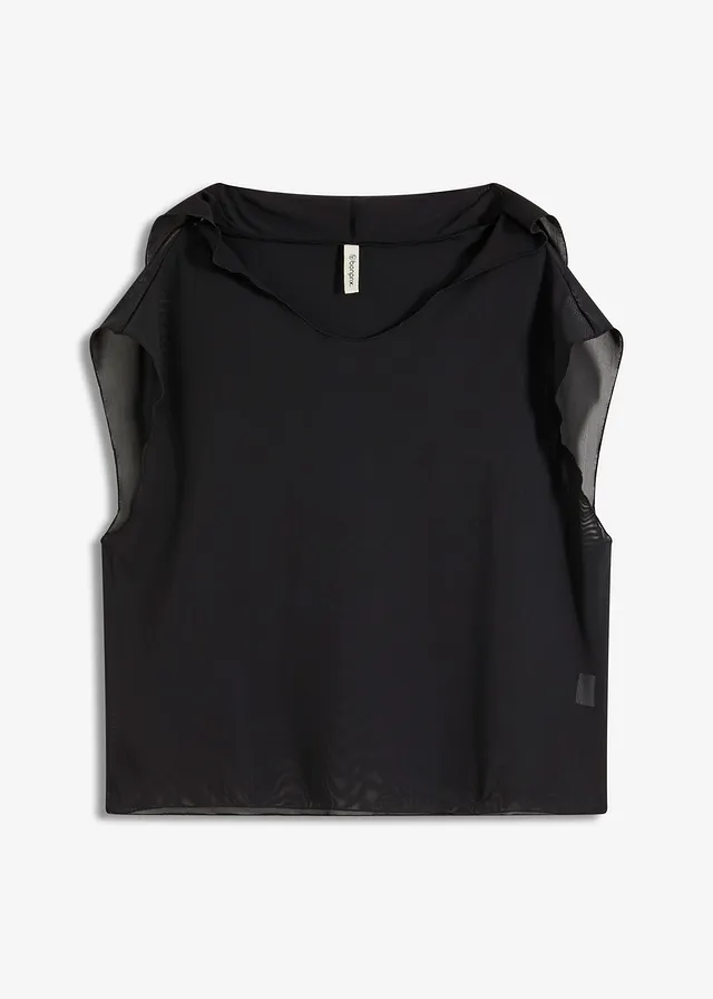 Transparentné plážové tričko s kapucňou