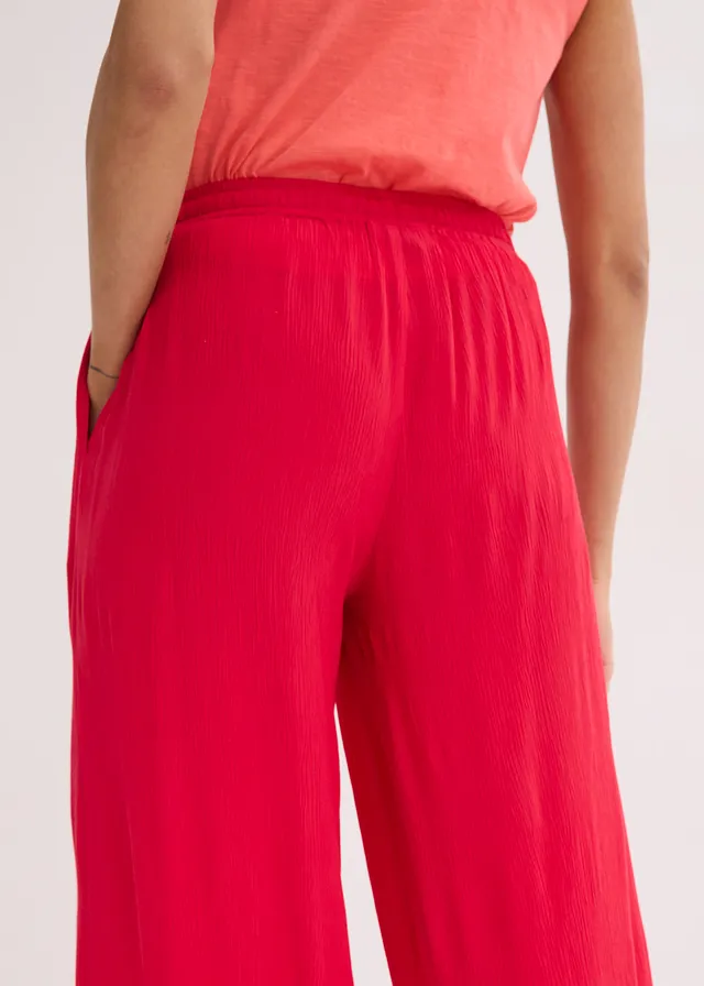 Pantalon large en viscose fine • rouge profond • product-page.page-title-suffix