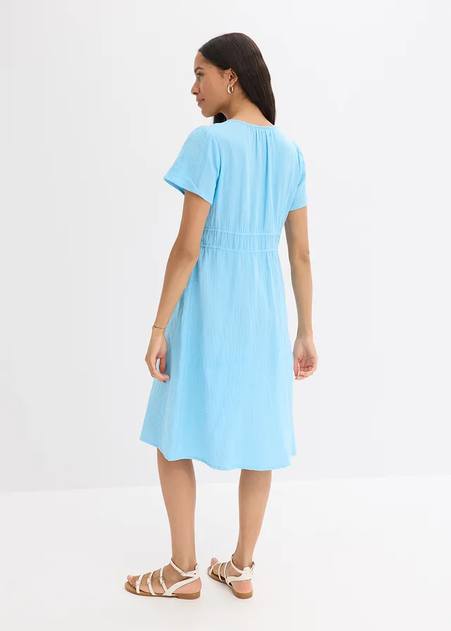 Tuniekjurk van mousseline • lichtblauw • product-page.page-title-suffix