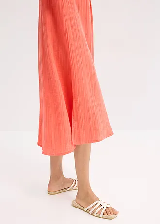 Kaftanové šaty z měkkého mušelínu • světle lososová • bonprix obchod