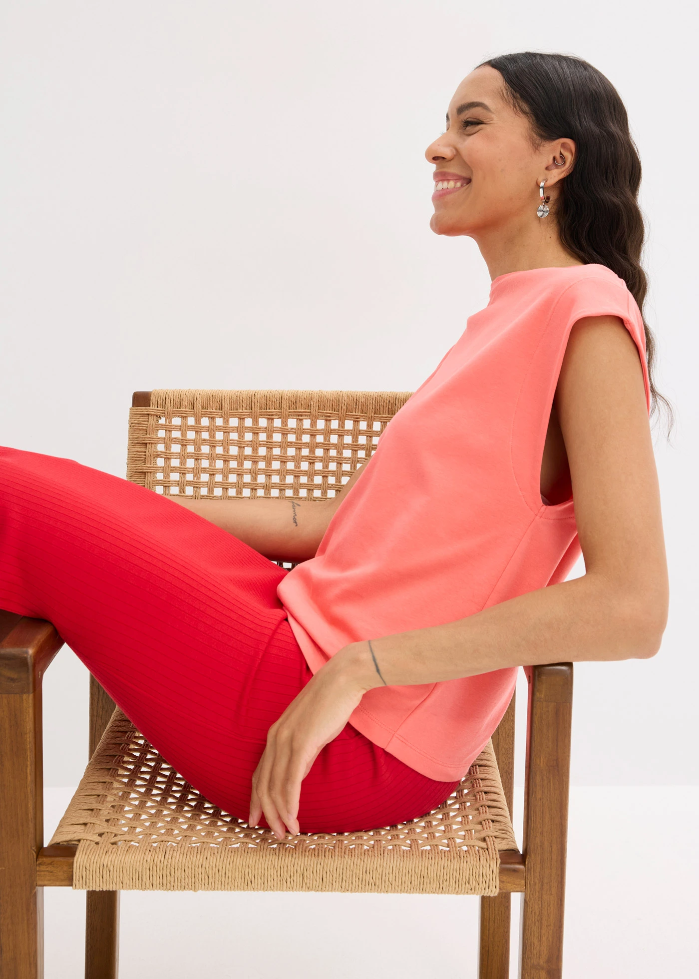 Tričko z čisté organické bavlny • světle lososová • bonprix obchod