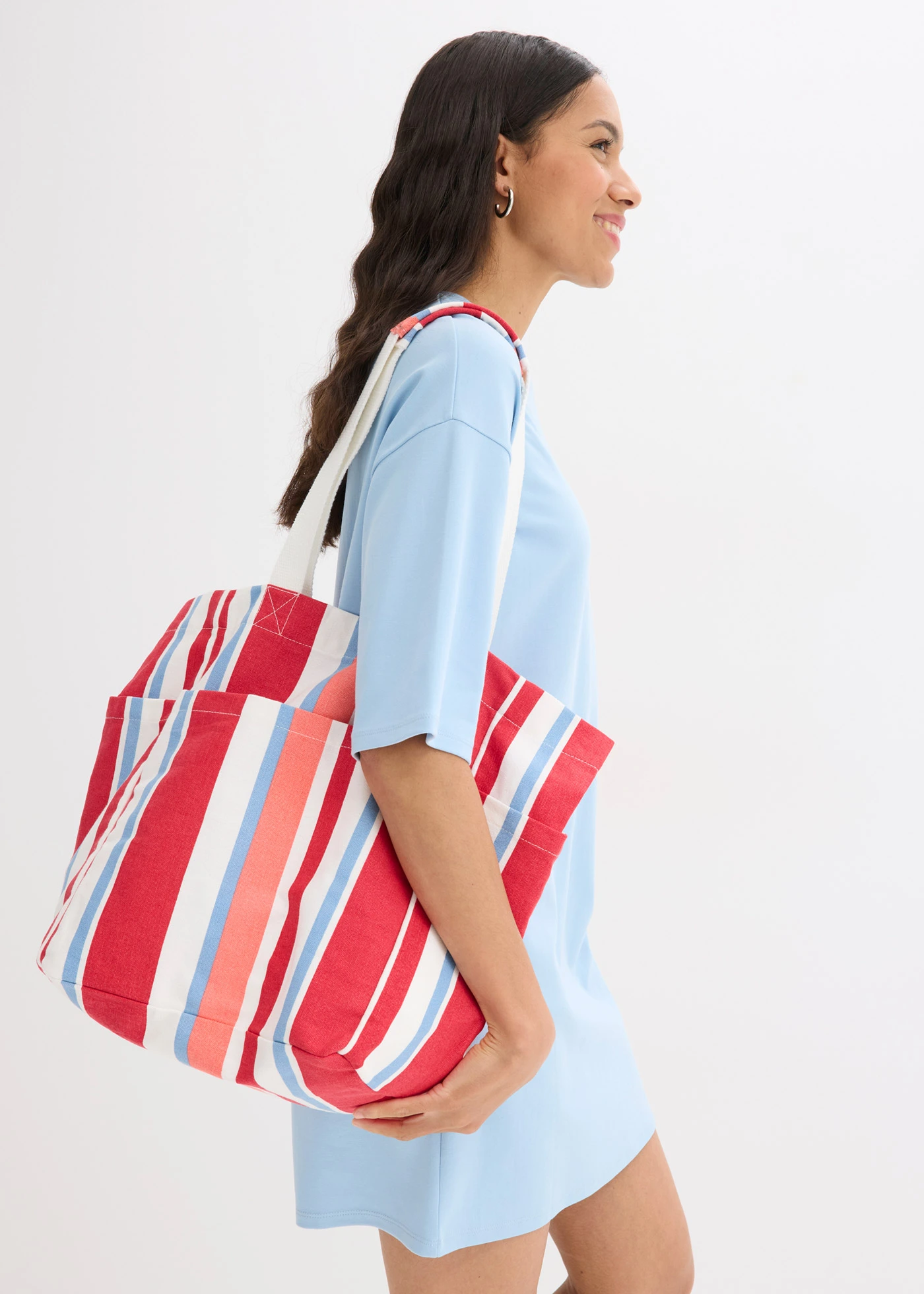 Oversized shirtjurk van zwaar katoen • lichtblauw • bonprix online shop