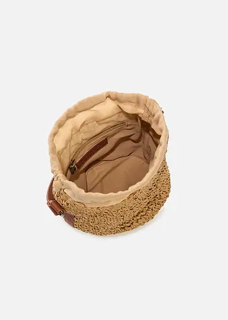 Slaměná vaková kabelka • přírodní - koňaková • bonprix obchod