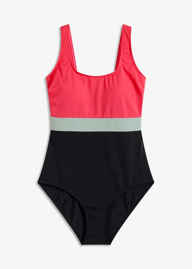 Sneldrogend badpak met colourblocking