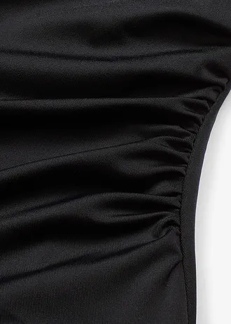 Maillot 1 pièce sculptant à bretelles larges, maintien modéré • noir • Boutique bonprix