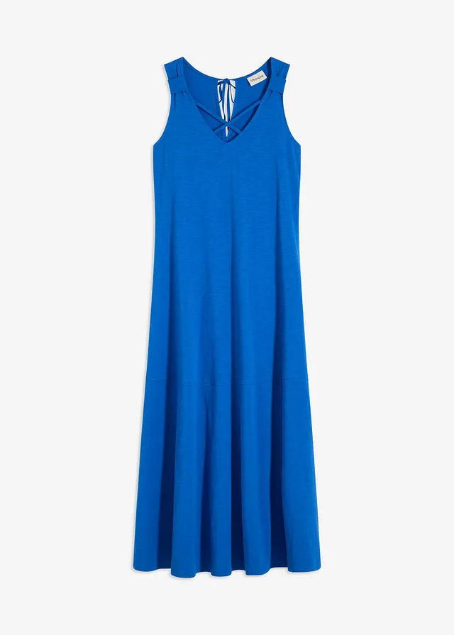 Robe longue 100% coton à bretelles