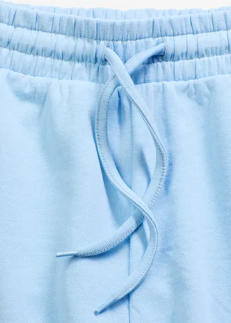 Teplákové šortky z čisté organické bavlny • světle modrá • bonprix obchod