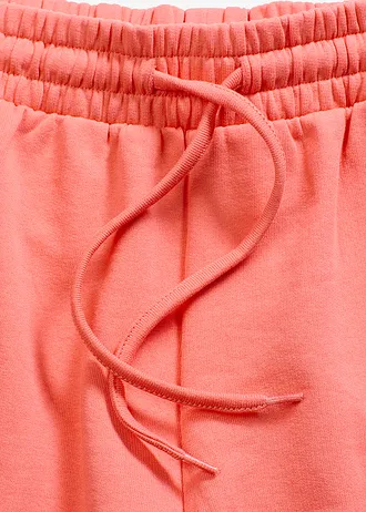 Teplákové šortky z čisté organické bavlny • světle lososová • bonprix obchod
