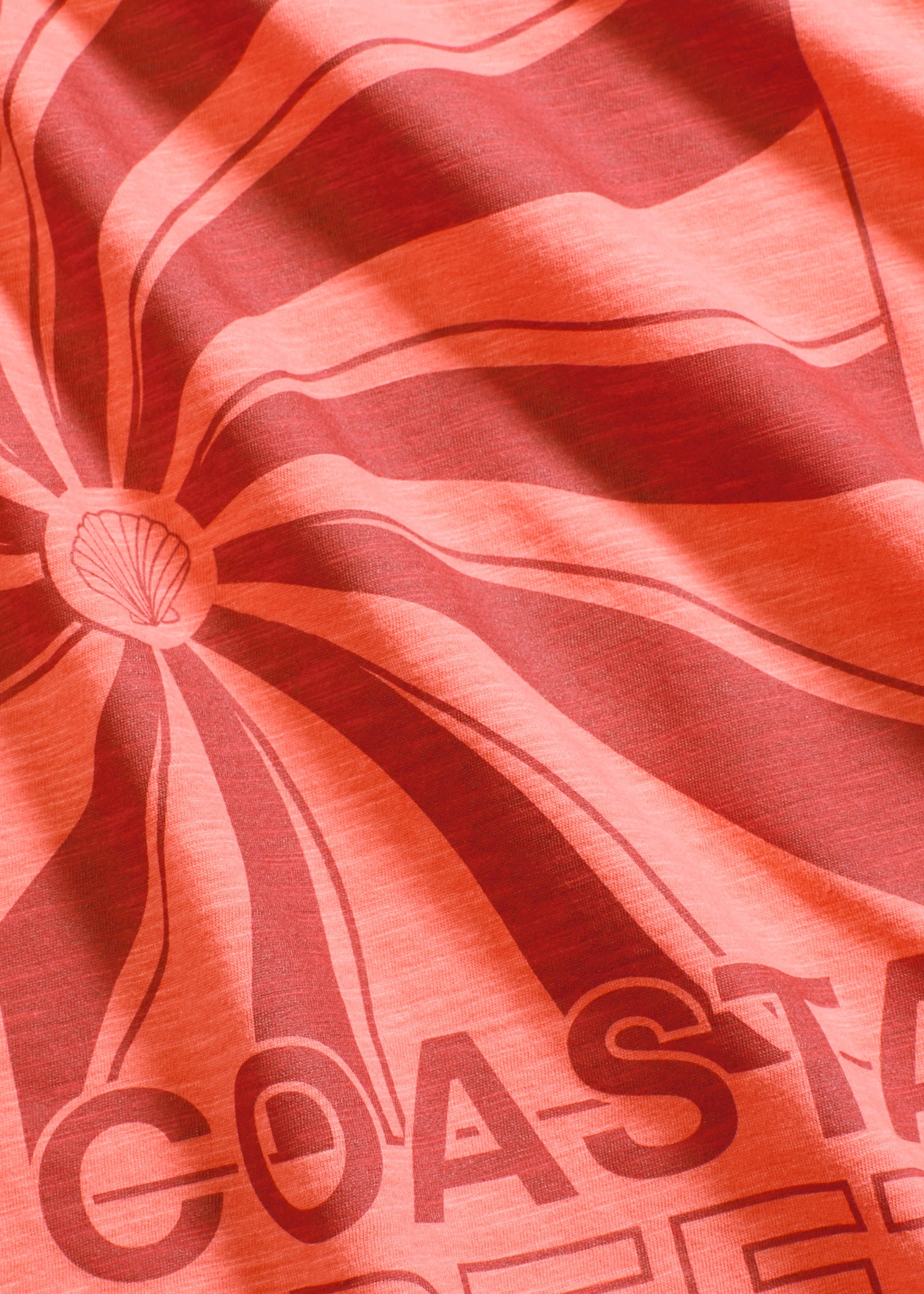 Oversize tričko z čisté organické bavlny • světle lososová s potiskem • bonprix obchod