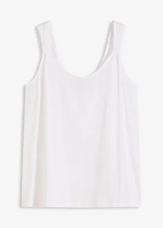 Tanktop van biologisch katoen, Kleur: wit