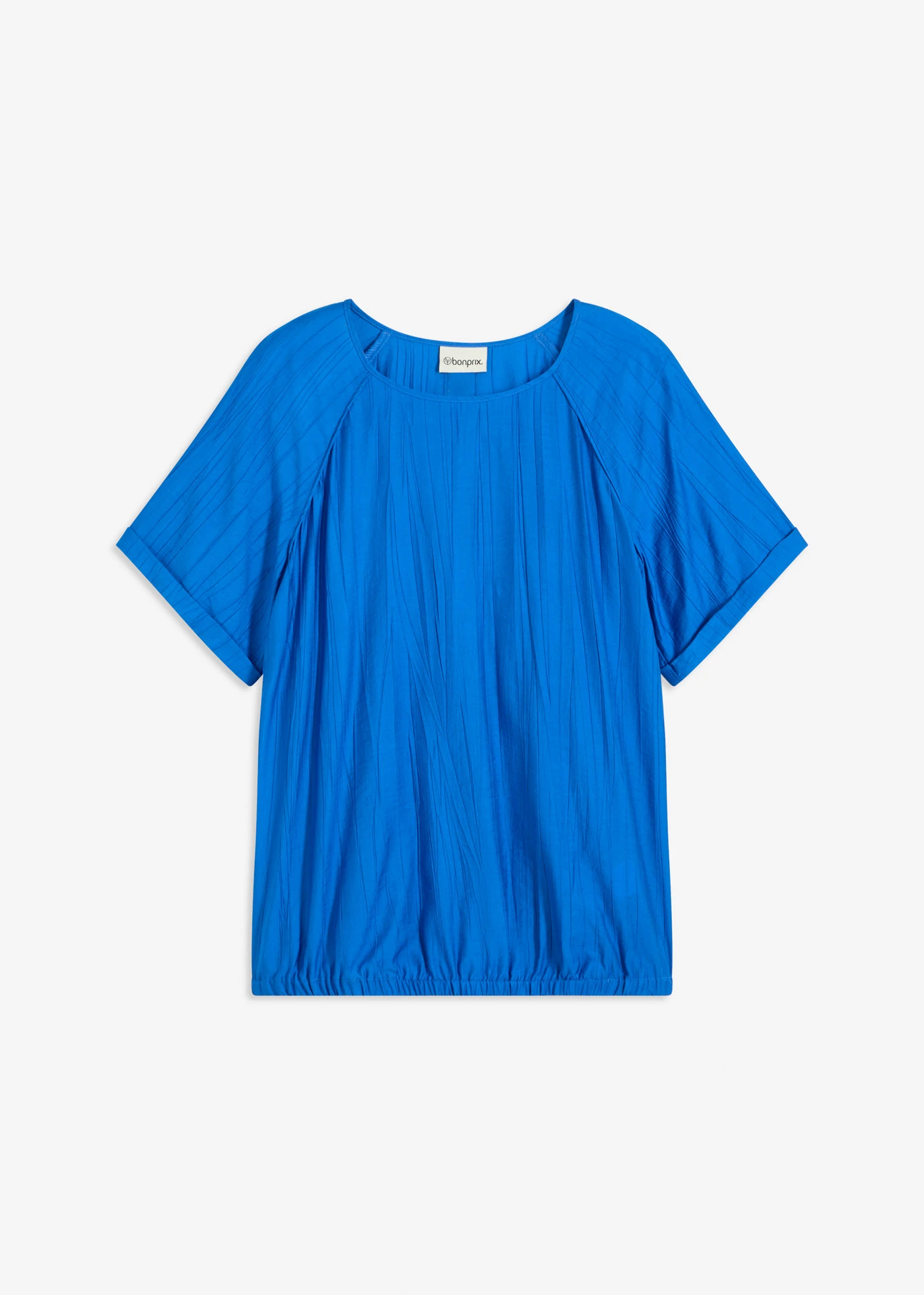 Halenka s krátkým rukávem, z měkké viskózové směsi • modrá plus size • bonprix obchod