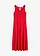 Rochie cu bretele din bumbac organic 100%, culoare: roşu profund