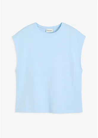T-shirt 100% coton, Couleur: bleu clair