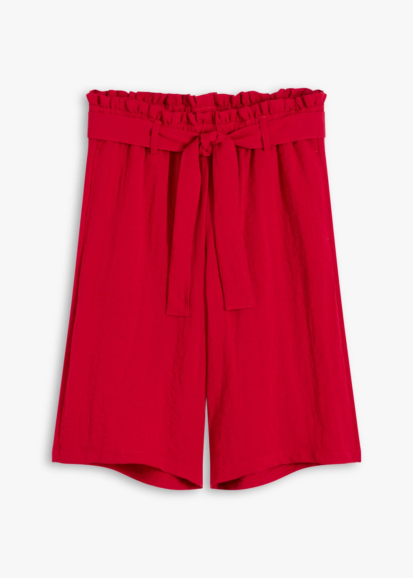 Bermuda fluide à taille élastiquée • rouge profond • product-page.page-title-suffix