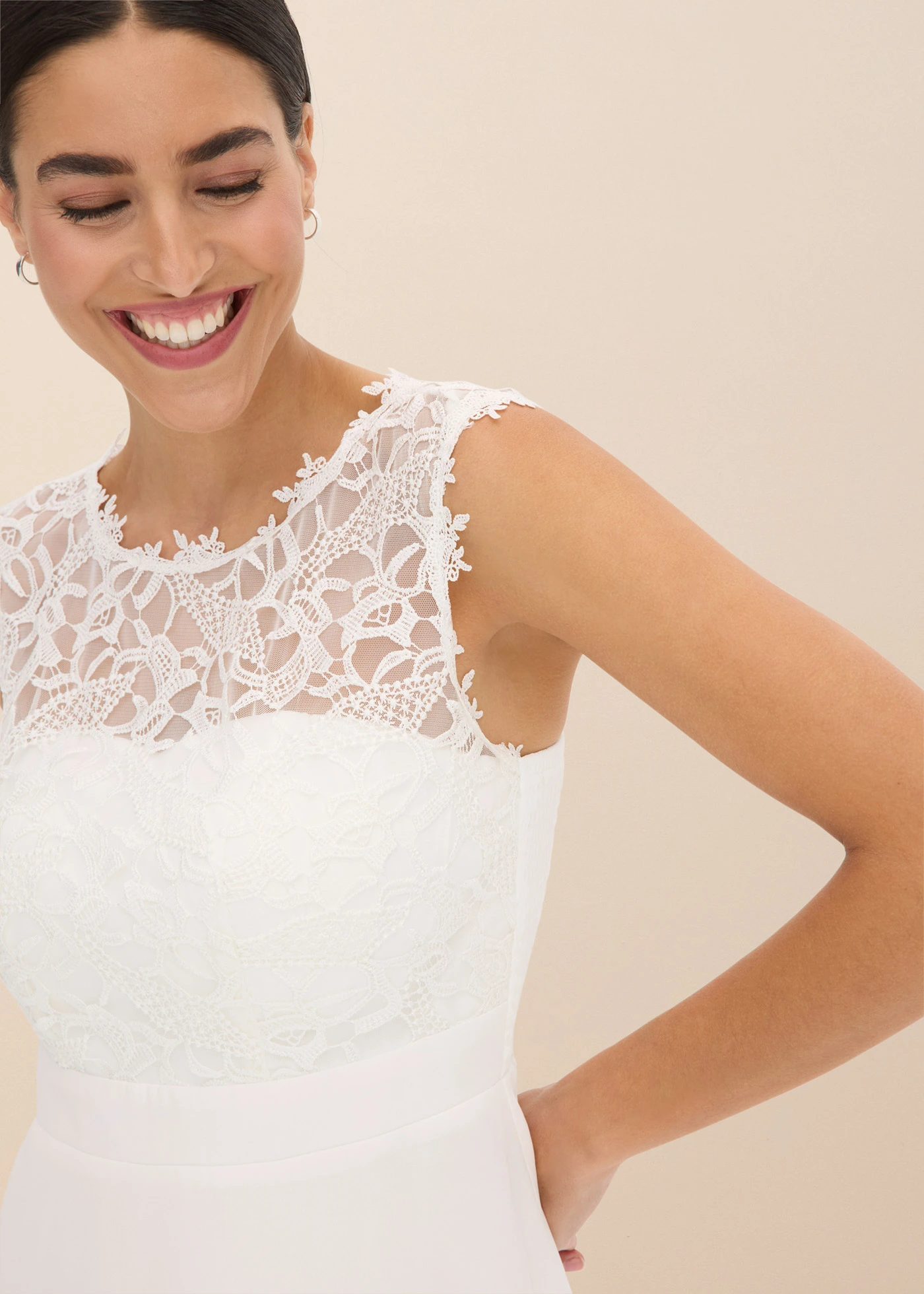 Svatební šaty s krajkou • přírodní bílá • bonprix obchod