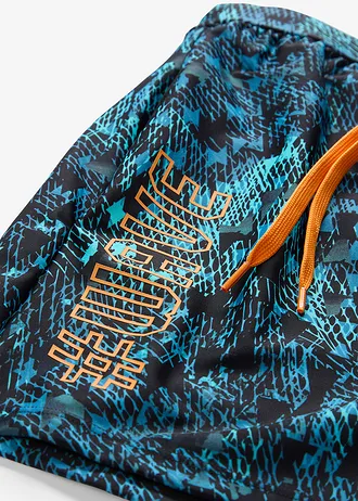 Pánské koupací šortky • černo-zelená s grafickým vzorem • bonprix obchod