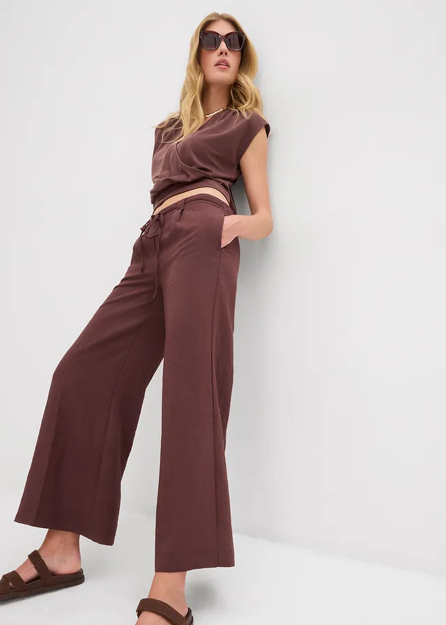 Culotte in een soepele viscosemix • terrabruin • product-page.page-title-suffix