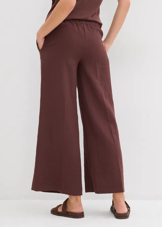 Culotte in een soepele viscosemix • terrabruin • product-page.page-title-suffix