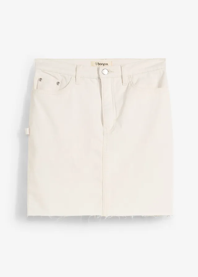 Mini-jupe en coton extensible