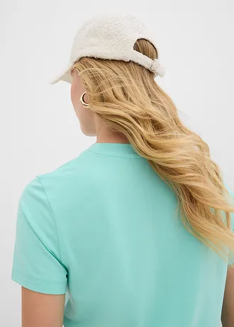 Tričko s natištěným motivem • mentolově modrá/tmavě hnědá • bonprix obchod