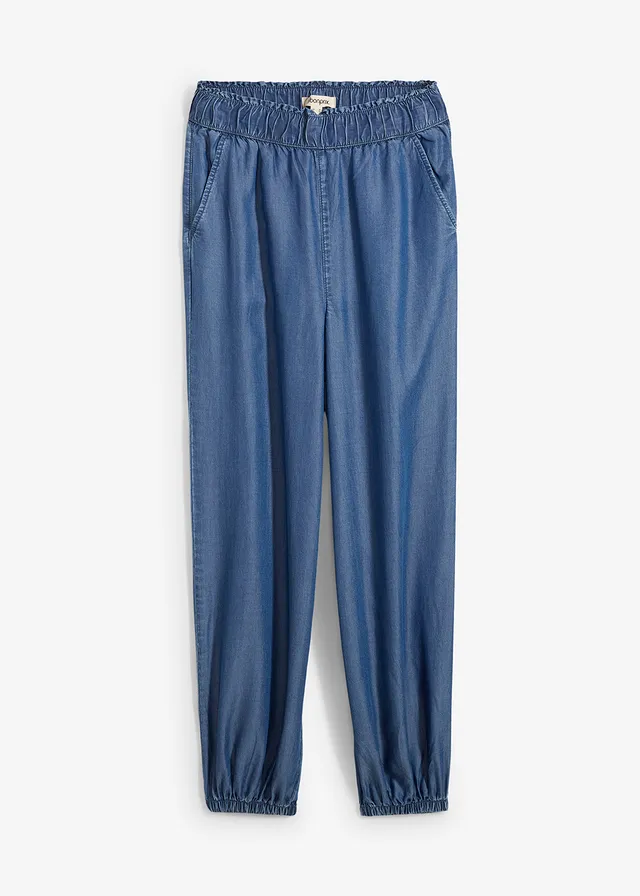 Pantaloni din Lyocell cu talie comodă