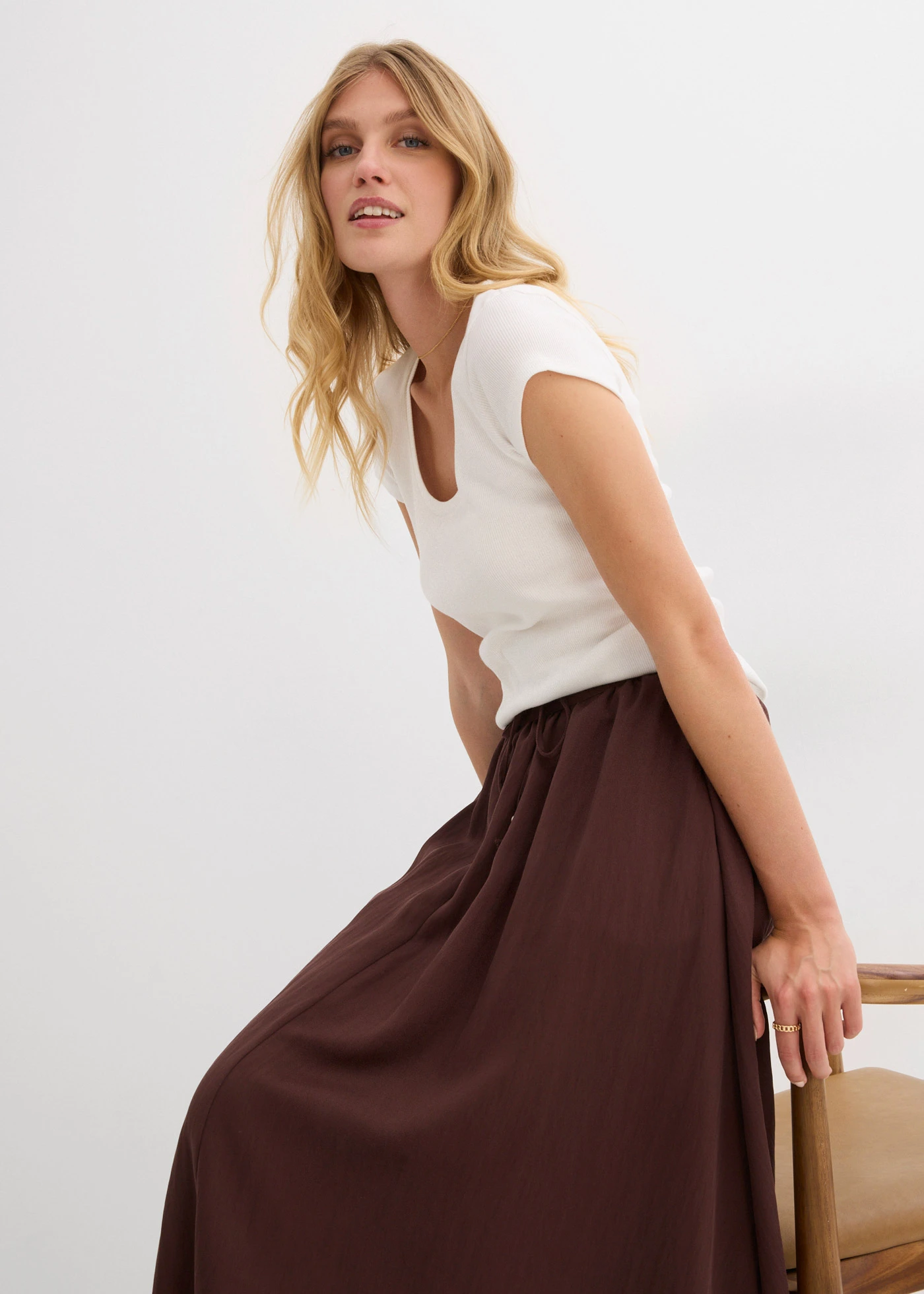 Tricou din bumbac organic 100% • ecru • magazin bonprix