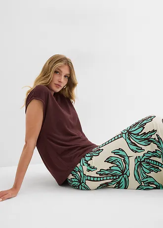 Oversize triko s pleteným vzhledem • hnědá terakota • bonprix obchod