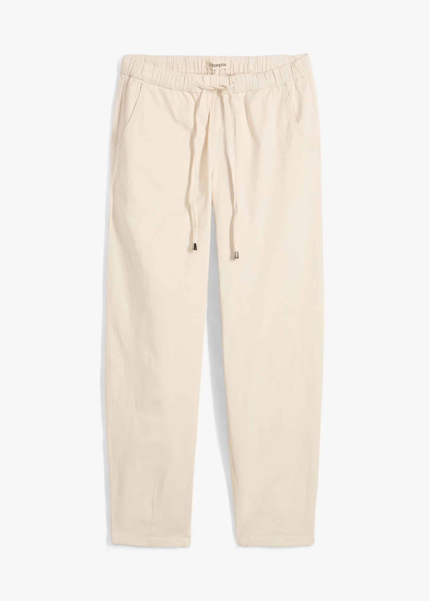 Jean barrel taille mi-haute élastiquée • beige naturel • Boutique bonprix