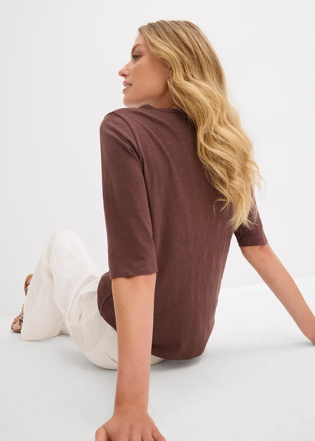 T-shirt van puur biologisch katoen (set van 2) • wolwit-terrabruin • product-page.page-title-suffix