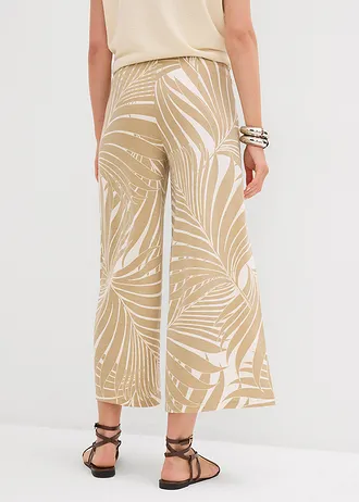 Jupe-culotte douce, Couleur: écru-new beige imprimé