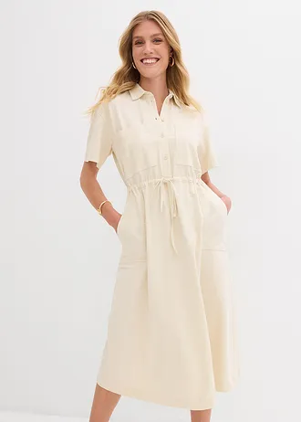 Robe en jersey coton • écru • Boutique bonprix